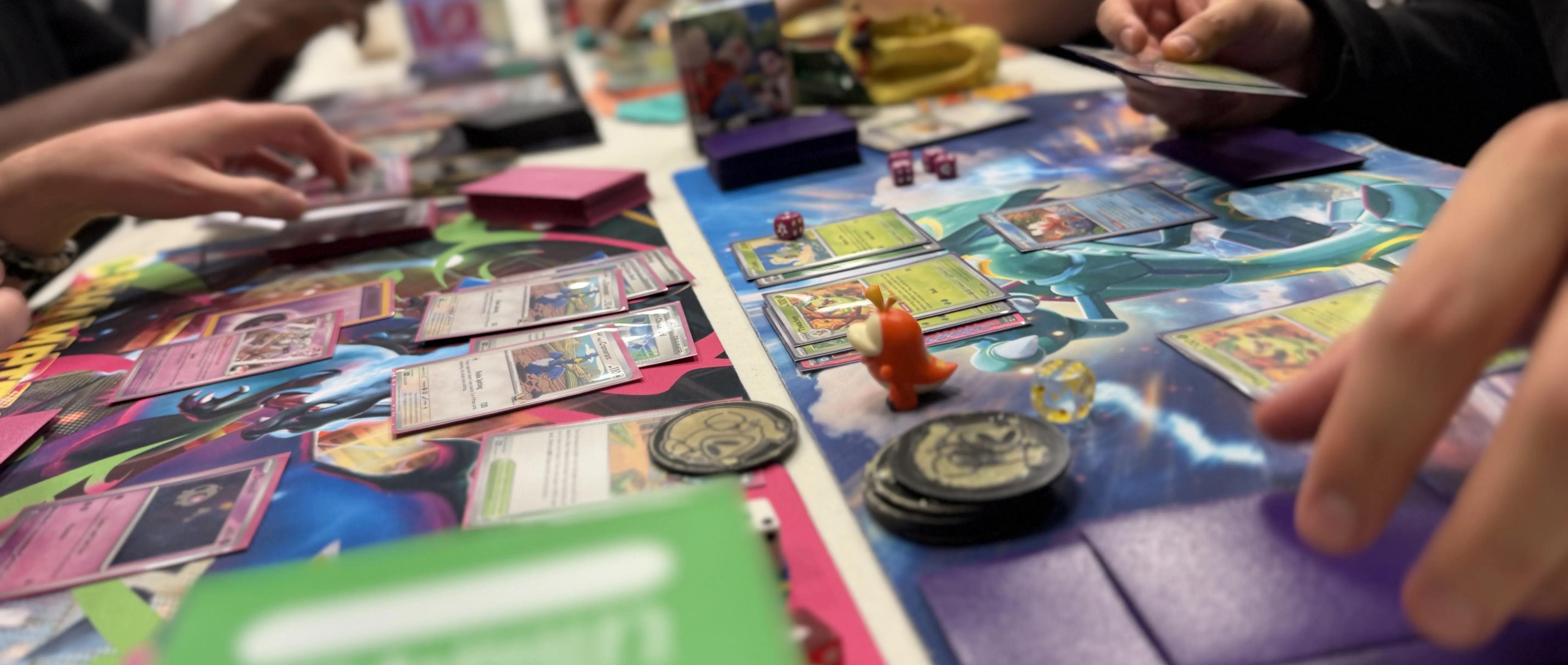 A group of players playing DBF in a tournament